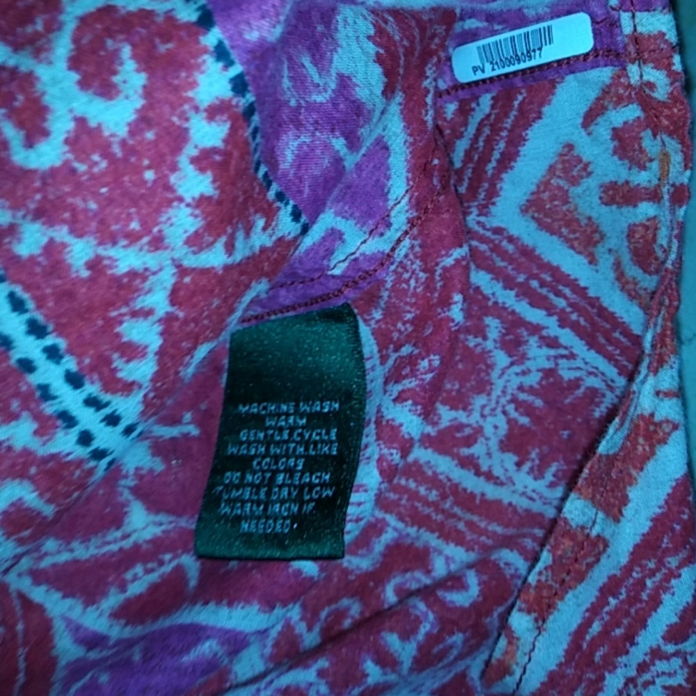 " LAUREN Ralph Lauren " AbstractPattern Blouse med - Picture 5 of 8